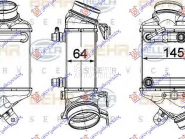 HLADNJAK INTERKULERA 4.0-4.4 B za BMW X6 od 2008. do 2014. god.