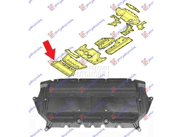 ZASTITA MOTORA PREDNJA PLASTIC za BMW Serija 6 od 2017. do 2020. god.