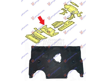 ZASTITA MOTORA ZADNJA PLASTICN za BMW Serija 6 od 2017. do 2020. god.