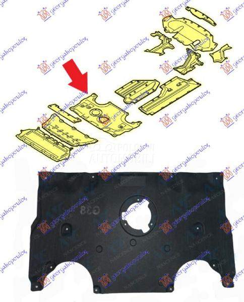 ZASTITA MOTORA ZADNJA PLASTICN