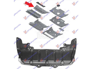 ZASTITA MOTORA ZADNJA PLASTICN za BMW Serija 7 od 2019. do 2022. god.
