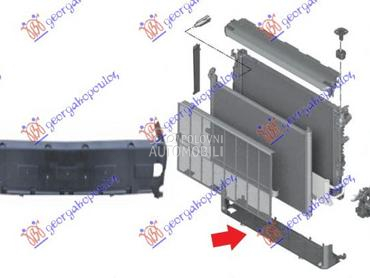NOSAC HLADNJAKA DONJI PLASTICN za BMW 525 od 2016. do 2020. god.