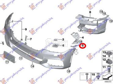 NOSAC PREDNJEG BRANIKA BOCNI P za BMW Serija 5 od 2016. do 2020. god.