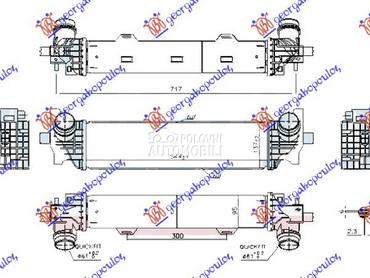 HLADNJAK INTERKULERA 2.0/3.0 D za BMW Serija 7 od 2015. do 2019. god.