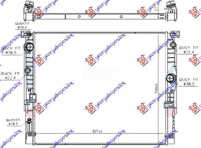 HLADNJAK MOTORA 3.0 BENZIN / D