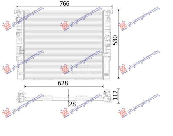 HLADNJAK MOTORA 2.0/4.4 HiBRID