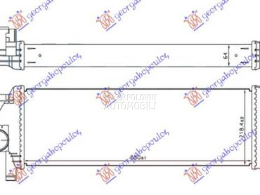 HLADNJAK INTERKULERA 3.0 CRDi za Jeep Grand Cherokee od 2014. do 2017. god.