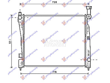 HLADNJAK MOTORA 3.6 i 24V VVT za Jeep Grand Cherokee od 2011. do 2014. god.