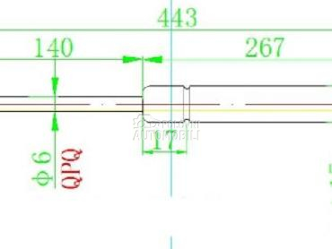 AMORTIZER GEPEK STAKLA (442L-1 za Jeep Grand Cherokee od 2011. do 2014. god.