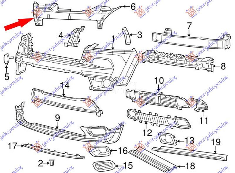 POKLOPAC VEZNOG LIMA GORNJI PL