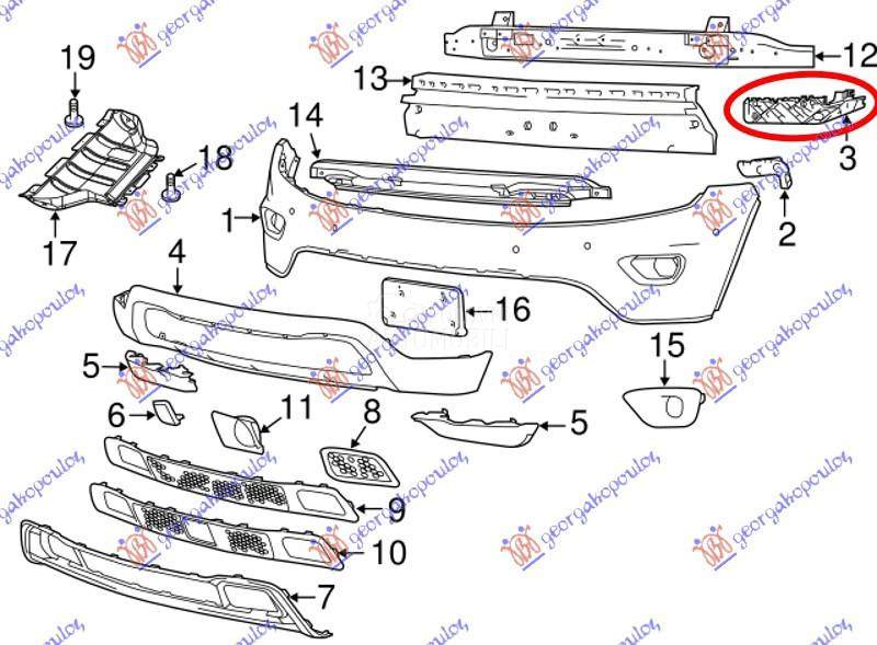 NOSAC PREDNJEG BRANIKA GORNJI