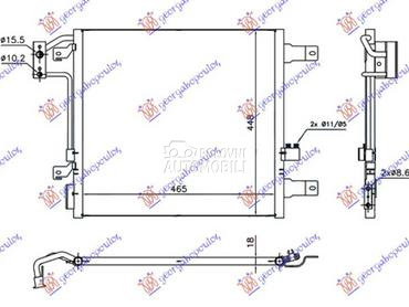 HLADNJAK KLIME 3.6/3.8i BENZIN za Jeep Wrangler od 2007. do 2018. god.