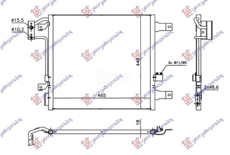 HLADNJAK KLIME 3.6/3.8i BENZIN