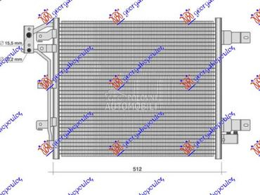 HLADNJAK KLIME 3.6/3.8 BENZIN za Jeep Wrangler od 2007. do 2018. god.