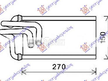 GREJAC KABINE (141x261x26) za Jeep Wrangler od 2007. do 2018. god.