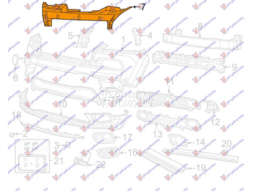 POKLOPAC VEZNOG LIMA GORNJI PL za Jeep Cherokee od 2014. do 2019. god.