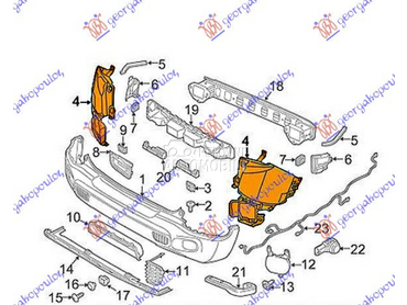 KRAJ ZADNJEG BRANIKA GORNJI za Jeep Renegade od 2018. do 2025. god.