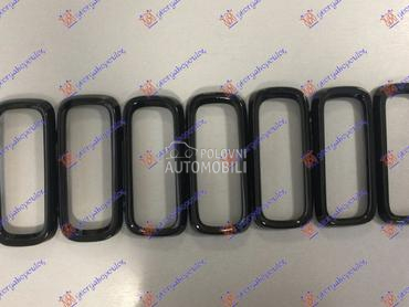 PVC MASKA CRNA (SET 7 KOM) za Jeep Renegade od 2014. do 2018. god.