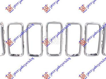 PVC MASKA HROM (SET 7 KOM) za Jeep Renegade od 2018. do 2025. god.