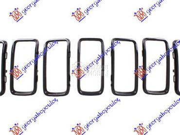 PVC MASKA CRNA (SET 7 KOM) za Jeep Renegade od 2018. do 2025. god.