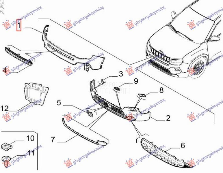 PREDNJI BRANIK GORNJI (O)