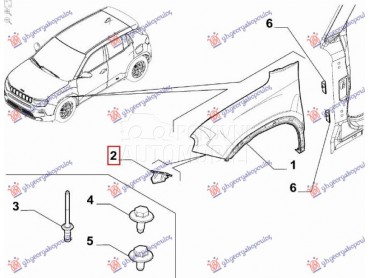 NOSAC BLATOBRANA (O) za Jeep Avenger od 2022. do 2025. god.