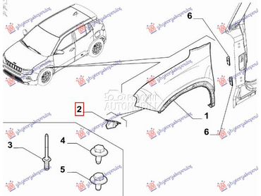 NOSAC BLATOBRANA (O) za Jeep Avenger od 2022. do 2025. god.