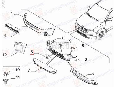 POKLOPAC SENZORE TEMPOMATA (O) za Jeep Avenger od 2022. do 2025. god.