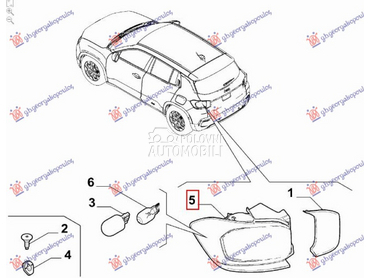 STOP LAMPA (O) za Jeep Avenger od 2022. do 2025. god.