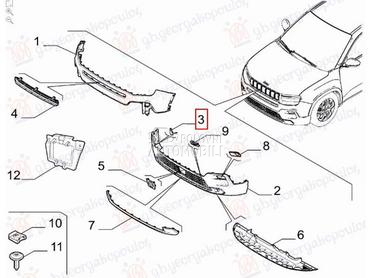 POKLOPAC KUKE PREDNJEG BRANIKA za Jeep Avenger od 2022. do 2025. god.