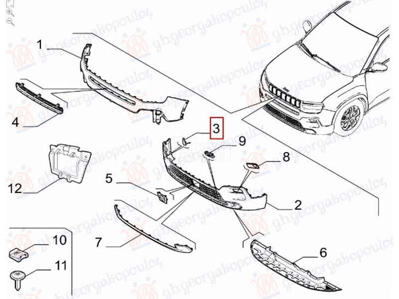 POKLOPAC KUKE PREDNJEG BRANIKA