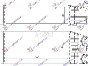 HLADNJAK INTERKULERA 1.4-1.6 D za Peugeot 2008 od 2016. do 2019. god.