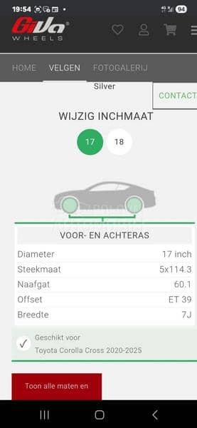 Aluminijumske felne OXXO 17" 5 x 114.3