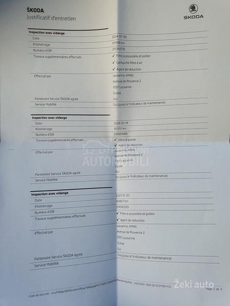 Škoda Octavia 2.0TDI DSG 4X4 CH