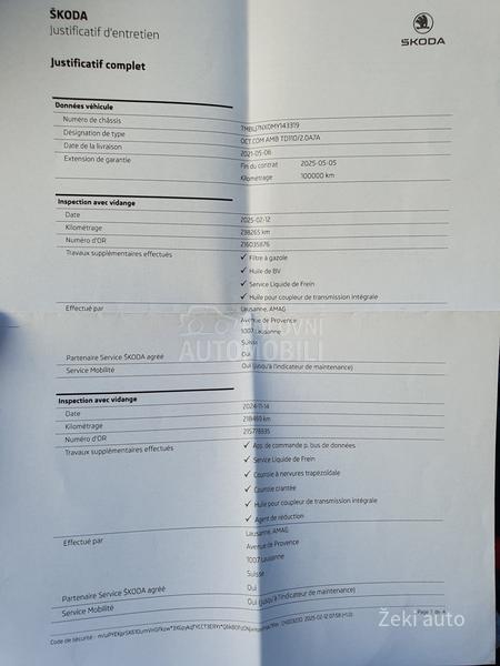 Škoda Octavia 2.0TDI DSG 4X4 CH