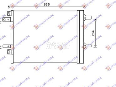 HLADNJAK KLIME BENZIN/DIZEL (5 za Toyota Proace Verso od 2016. do 2025. god.