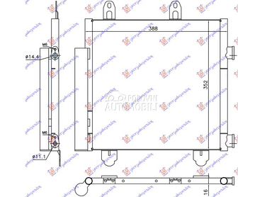 HLADNJAK KLIME ZA SVE MODELE ( za Toyota Aygo od 2014. do 2018. god.