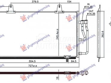 HLADNJAK KLIME ELEKTRICNI (705 za Lancia Ypsilon od 2024. do 2025. god.