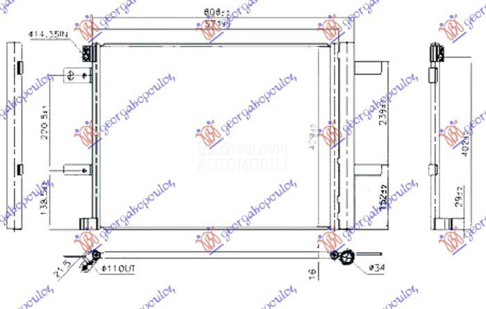 HLADNJAK KLIME 1.2 THP BENZIN