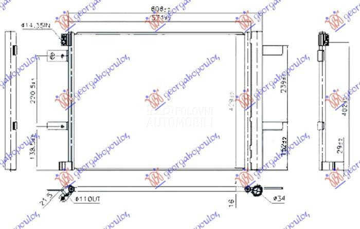HLADNJAK KLIME 1.2 THP BENZIN