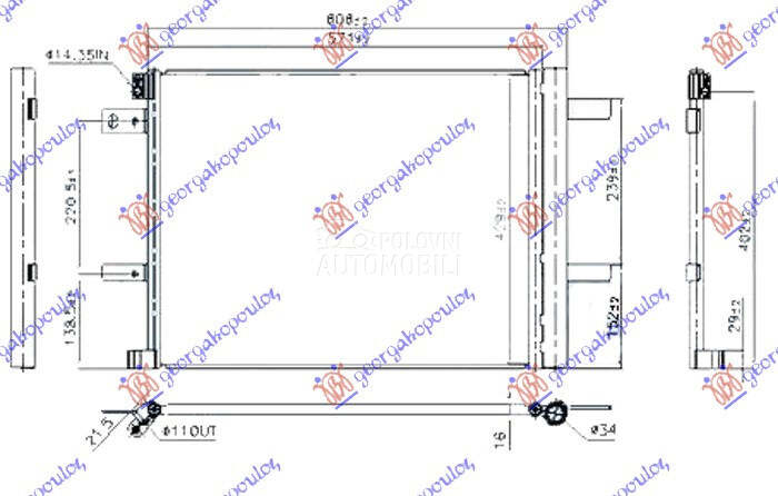 HLADNJAK KLIME 1.2 THP BENZIN