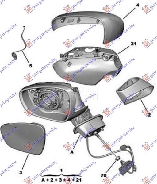 RETROVIZOR ELEKTRICNI SA GREJA