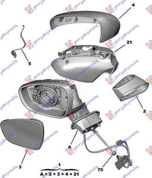 RETROVIZOR ELEKTRICNI SA GREJA