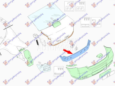 ZADNJI VEZNI LIM SPOLJASNJI (S za Renault Symbioz od 2017. do 2025. god.