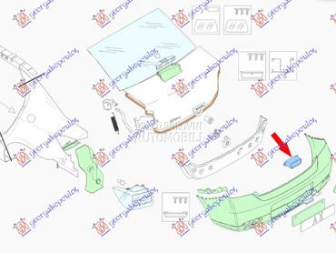 APSORBER ZADNJEG BRANIKA za Renault Symbioz od 2013. do 2017. god.