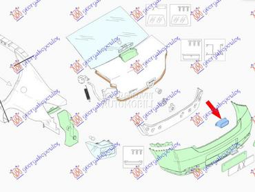 APSORBER ZADNJEG BRANIKA za Renault Symbioz od 2013. do 2017. god.