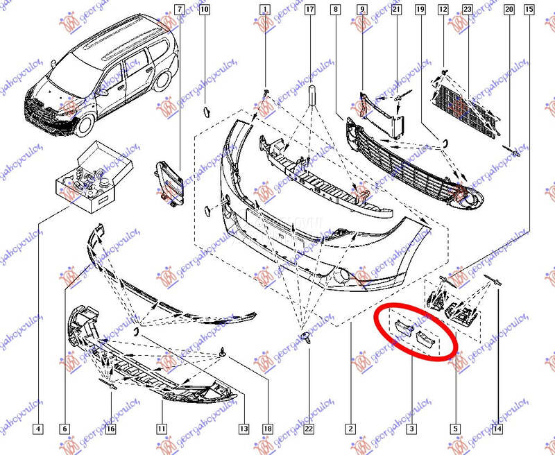 NOSAC PREDNJEG BRANIKA PLASTIC