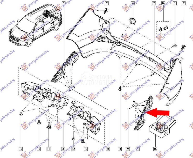 NOSAC ZADNJEG BRANIKA BOCNI PL