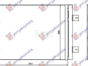 HLADNJAK KLIME 1.4/1.6 BENZ - za Dacia Duster od 2010. do 2017. god.