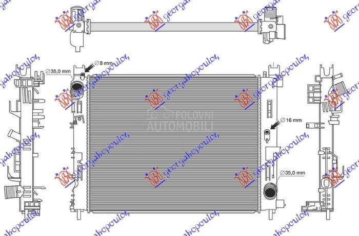 HLADNJAK MOTORA 1.5 DCI DIZEL